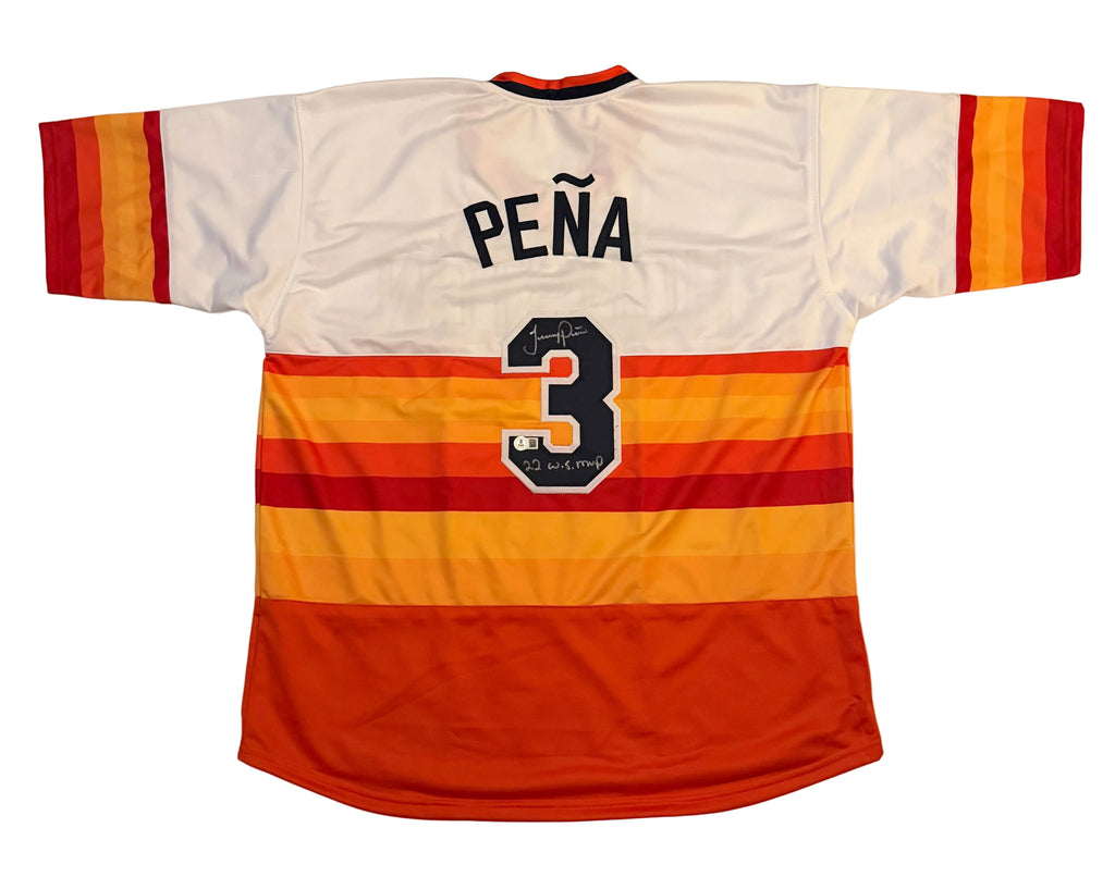 Jeremy Pena - Signed Houston Astros Custom Jersey- Inscribed “22 W.S MVP” - Beckett COA