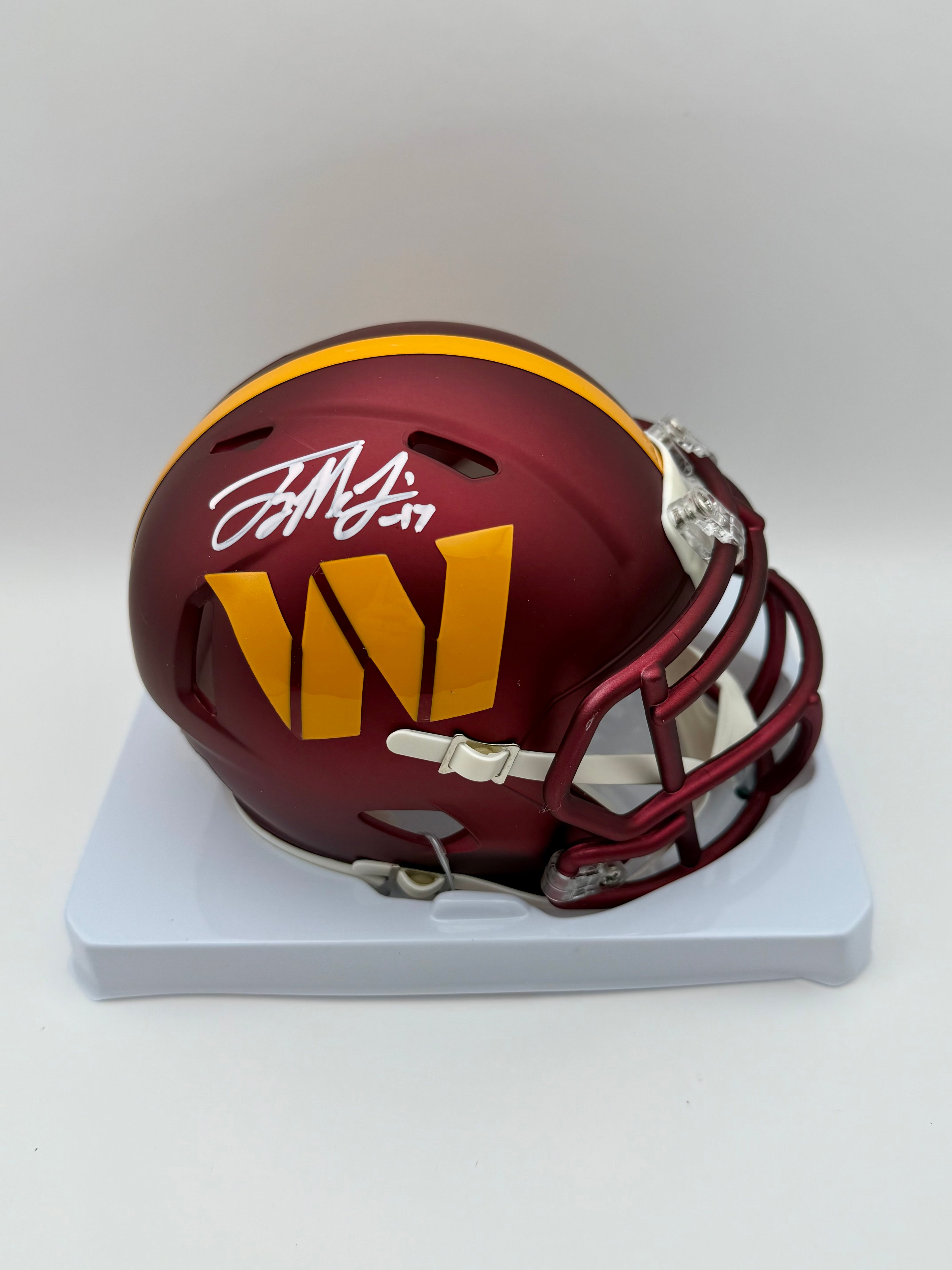 Terry McLaurin - Signed Washington Commanders Mini Football Helmet - (Beckett COA)