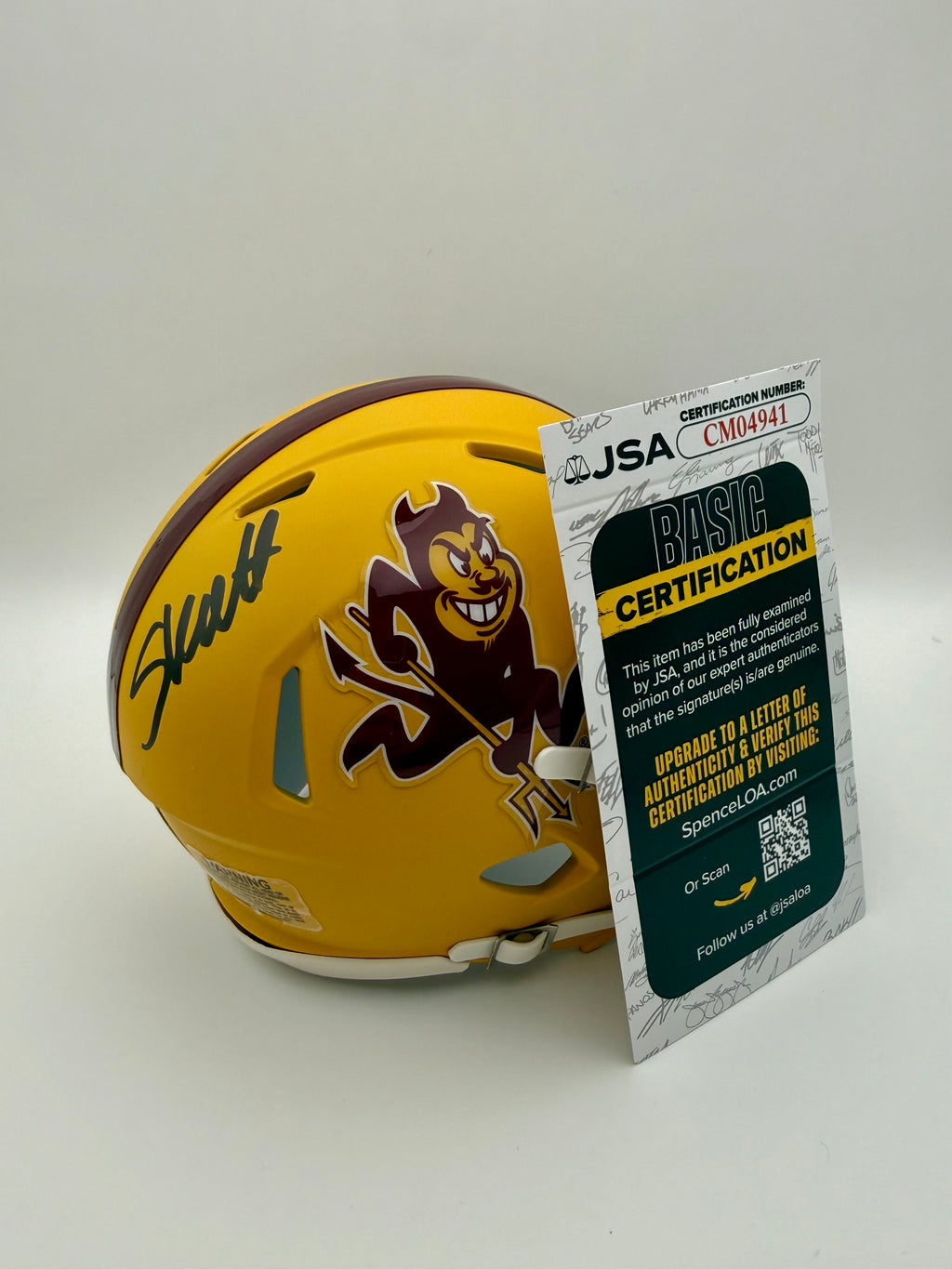 Cam Skattebo - Signed ASU Sun Devils Mini Helmet - JSA COA