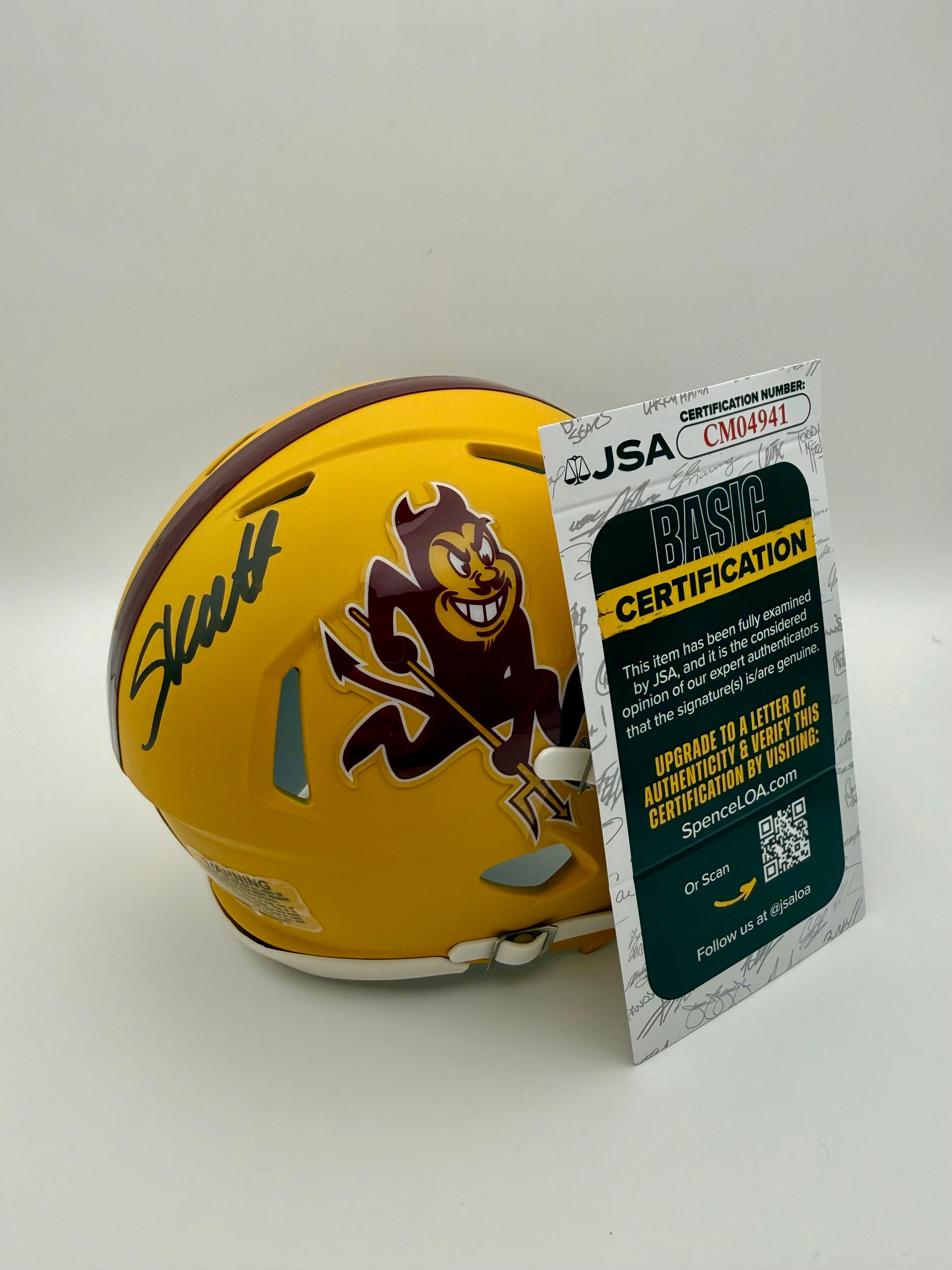Cam Skattebo - Signed ASU Sun Devils Mini Helmet - JSA COA