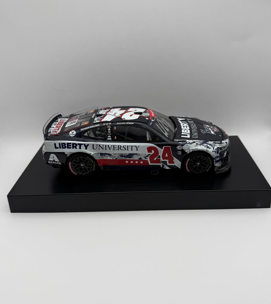 William Byron - Signed 2023 Camaro ZL1 Liberty U. Patriotic 1:24 Diecast Car - Pristine COA