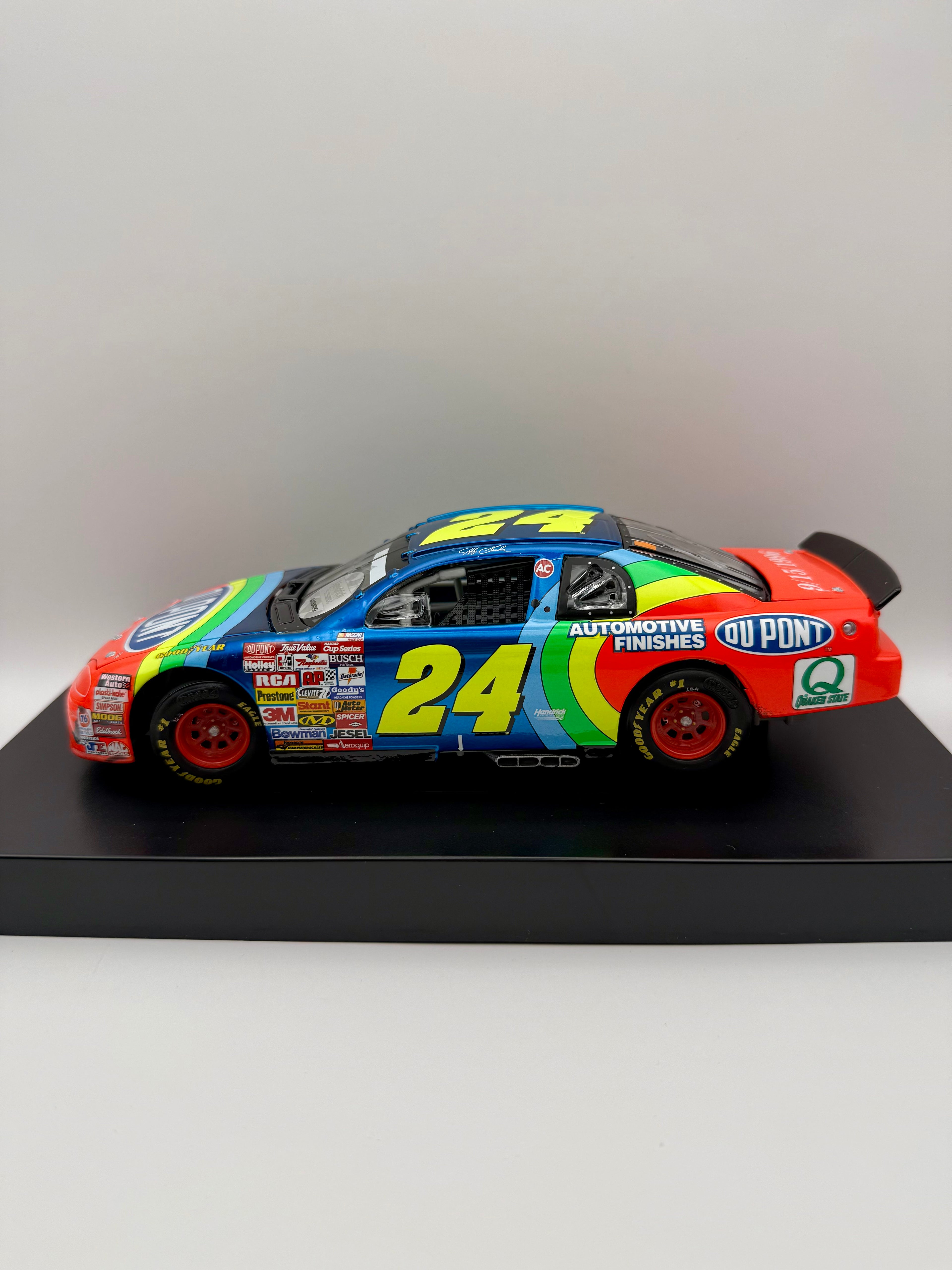 Jeff Gordon & Ray Evernham - Dual Signed Liquid Color 1/24 1996 Dover Win 1 of 96