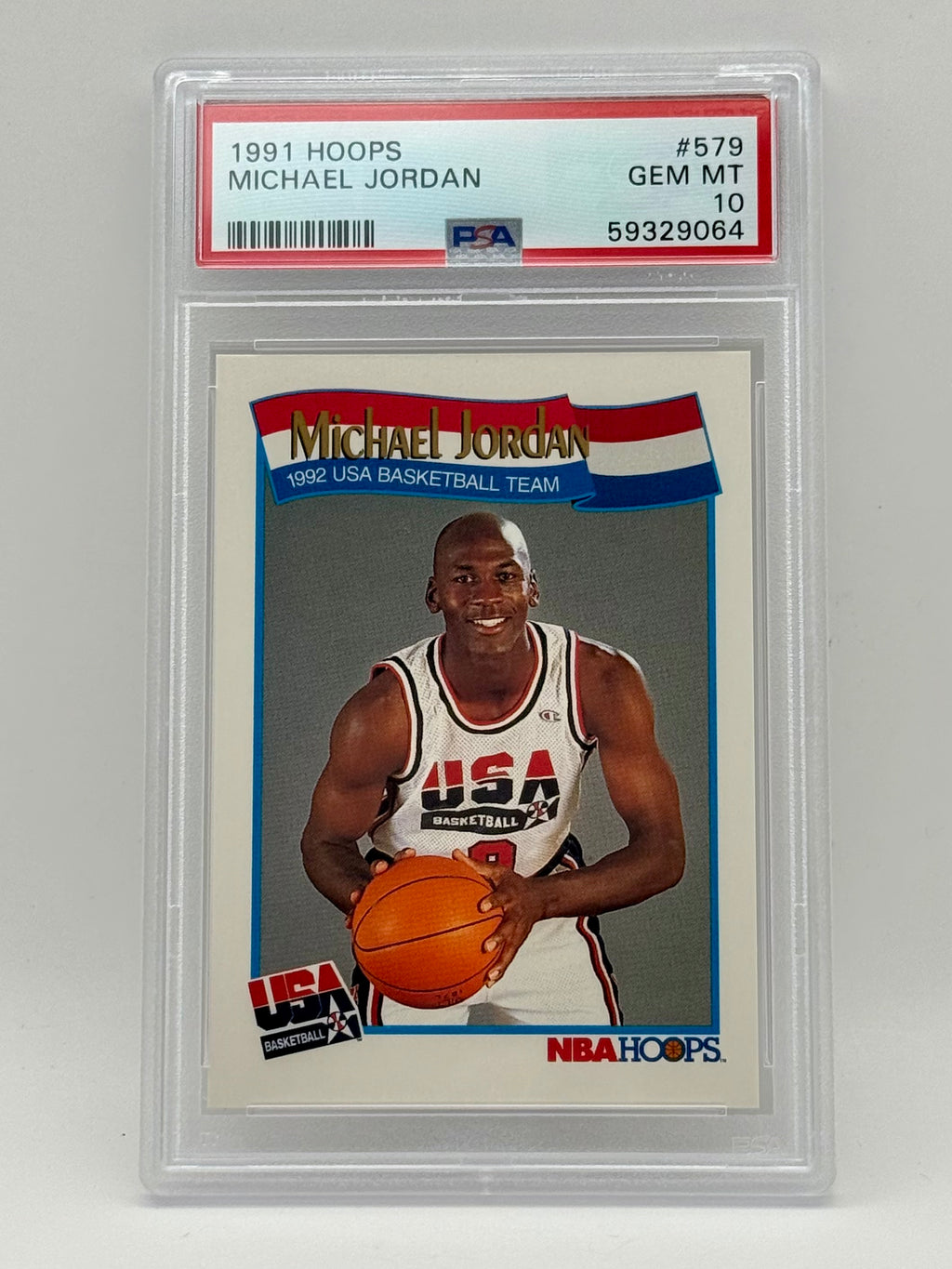 Michael Jordan - 1991 Hoops #279 - PSA GEM-MT 10