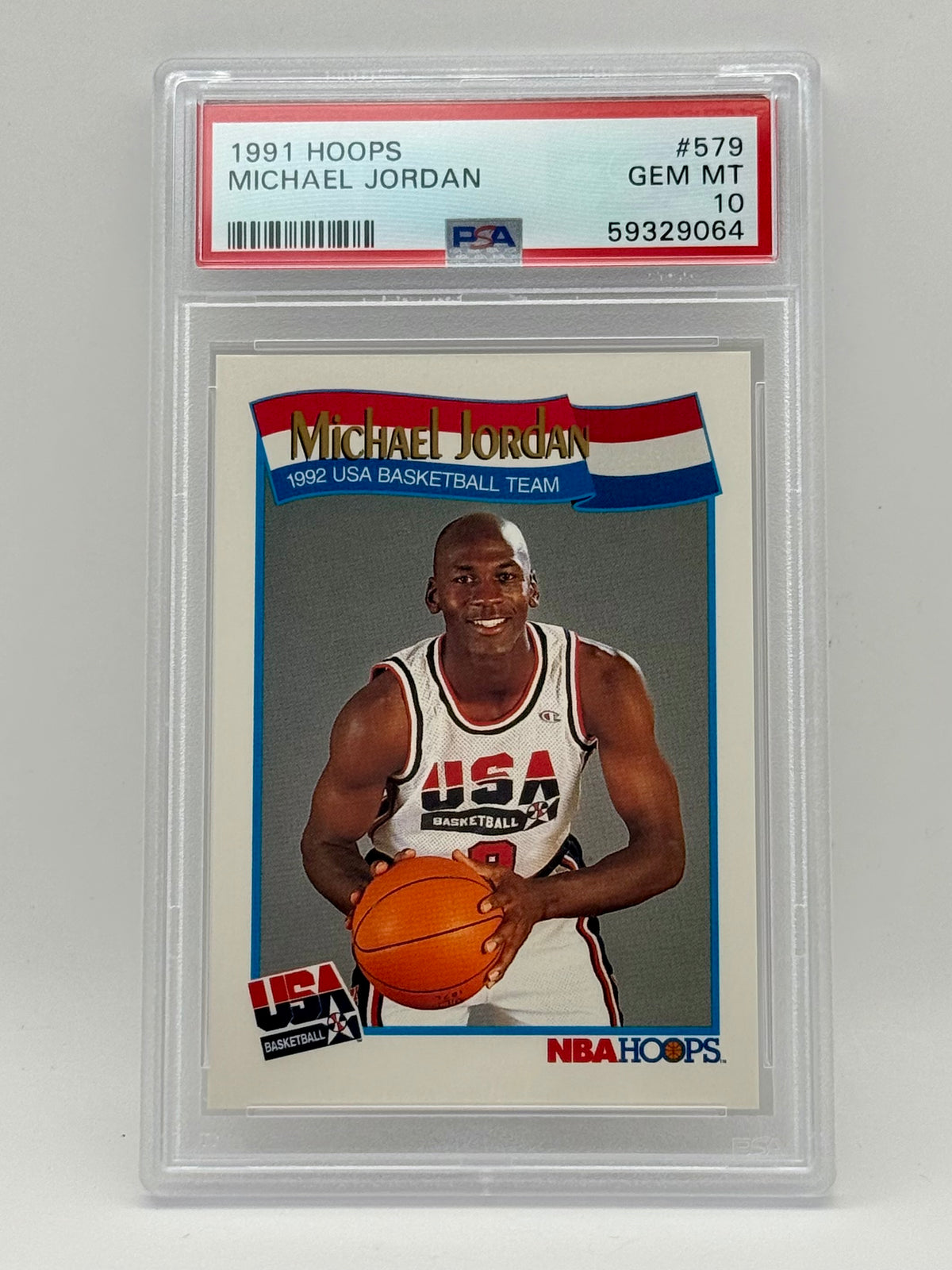 Michael Jordan - 1991 Hoops #279 - PSA GEM-MT 10