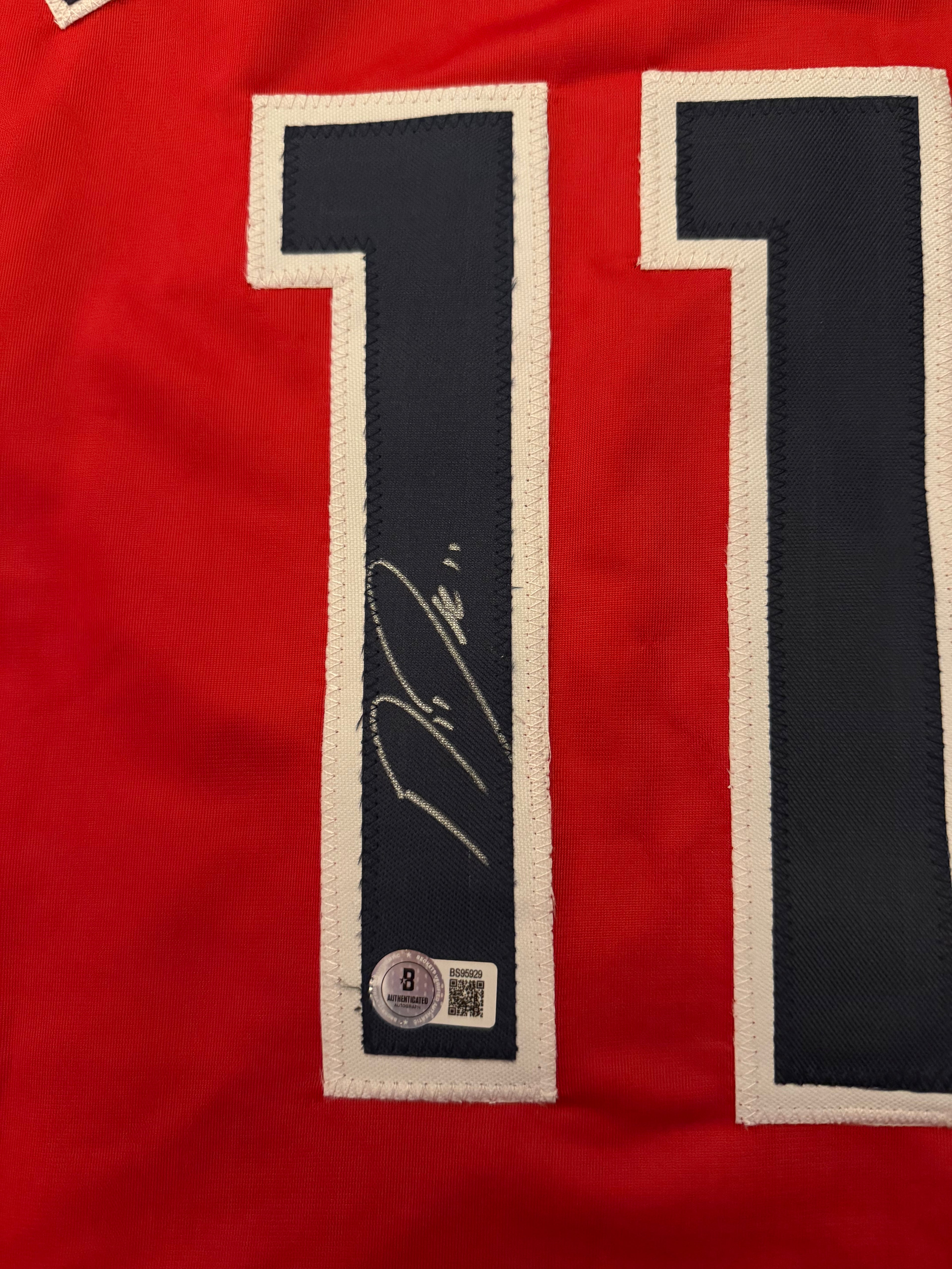 Jose Ramirez - Signed Cleveland Guardians Custom Red Jersey - Beckett COA