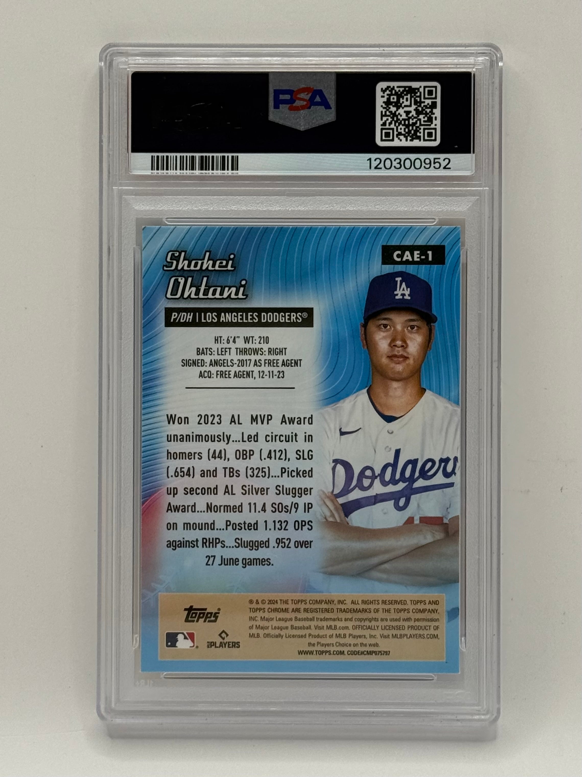 Shohei Ohtani - 2024 Topps Chrome All-Etch #CAE1 - PSA 10