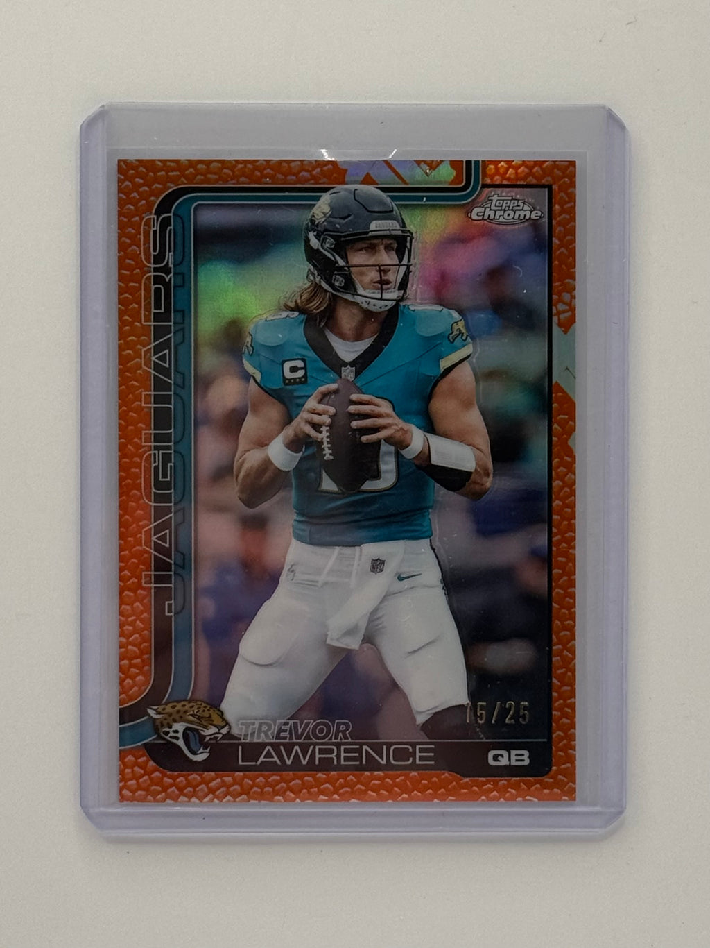Trevor Lawrence - 2025 Topps Chrome Orange Pigskin /25