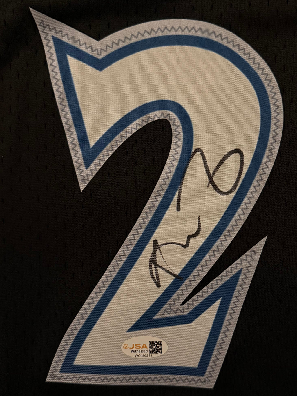 Kevin Garnett - Signed Timberwolves Mitchell & Ness Black Jersey - JSA COA