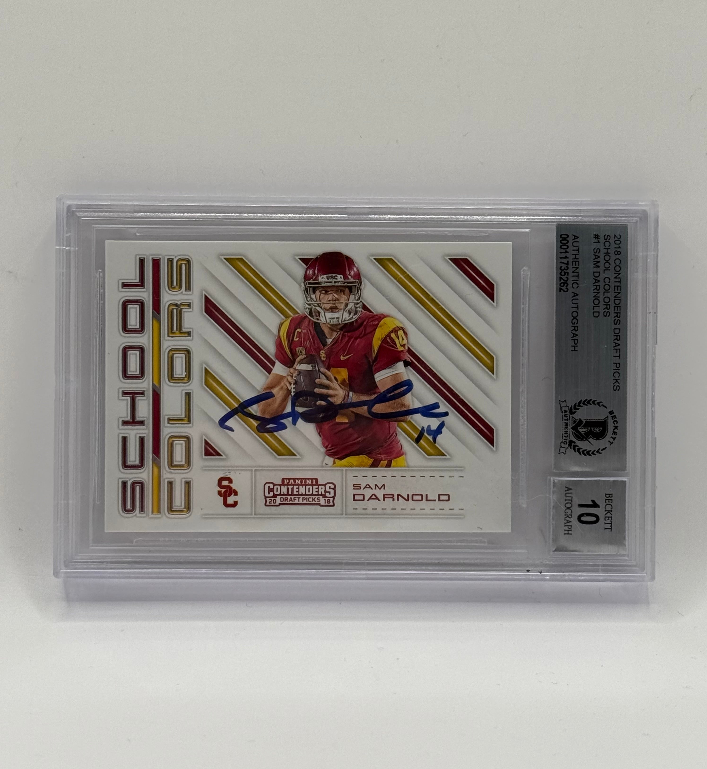 Sam Darnold - 2018 Signed Contenders Draft Picks #1 - Beckett Auth.