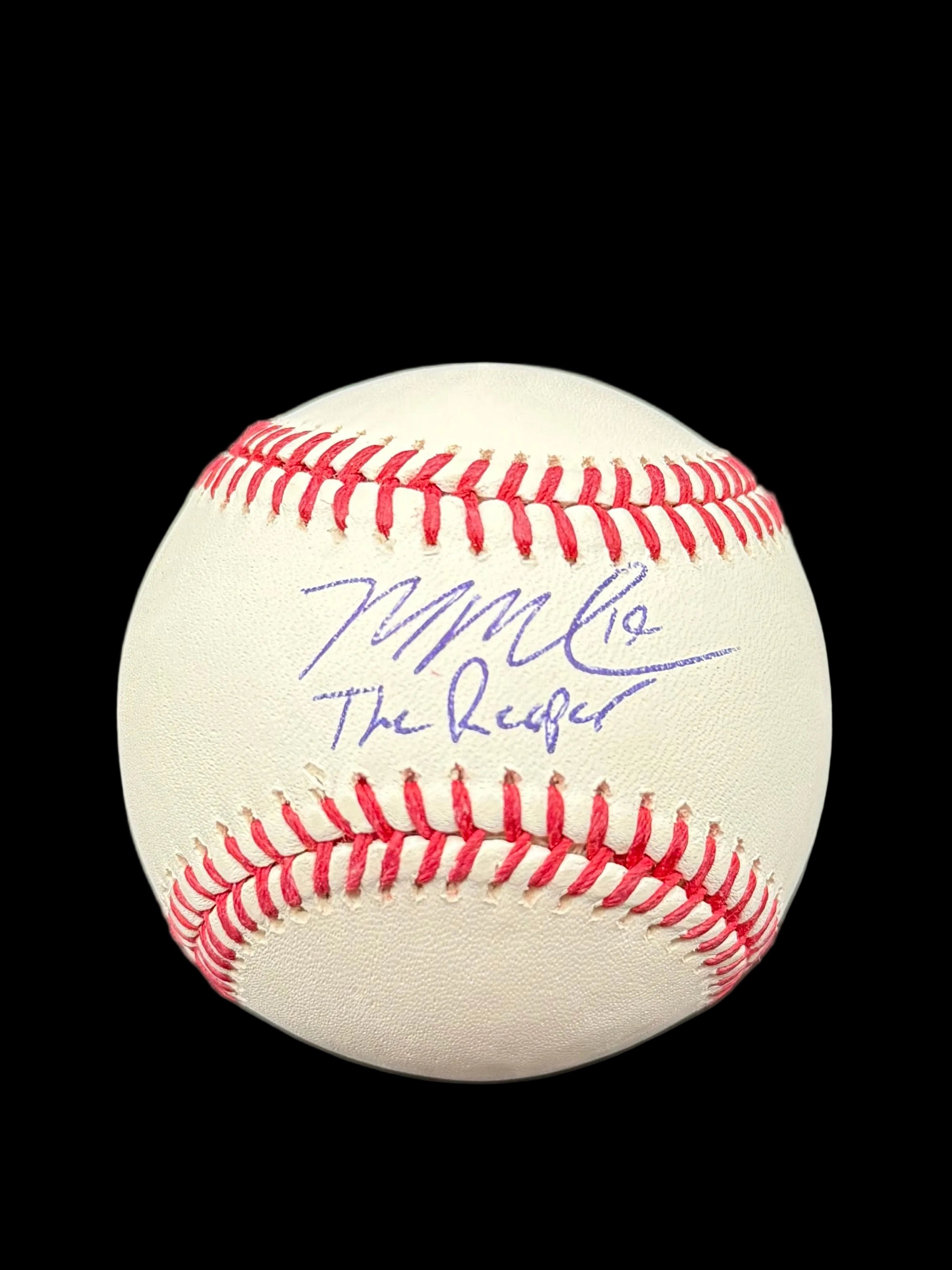 Mason Miller - Signed OML Baseball Inscribed "The Reaper" - JSA COA