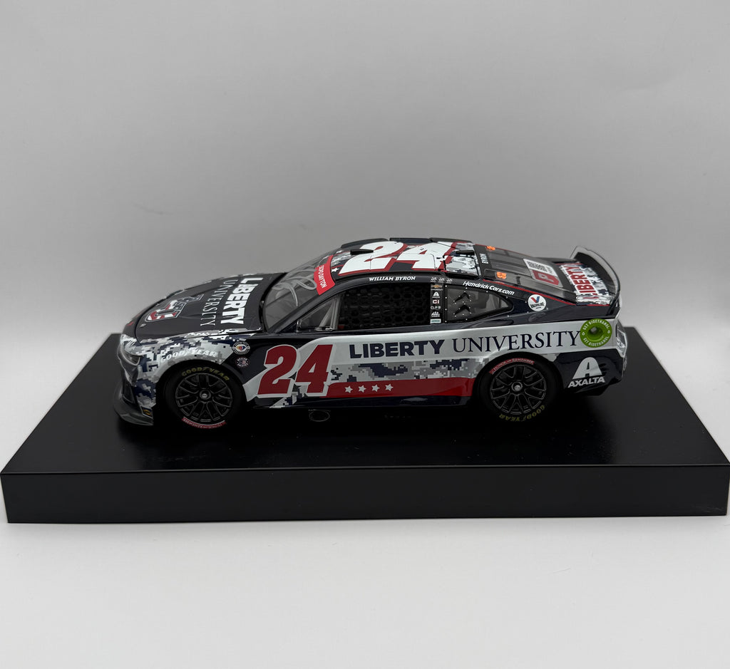 William Byron - Signed 2023 Camaro ZL1 Liberty U. Patriotic 1:24 Diecast Car - Pristine COA