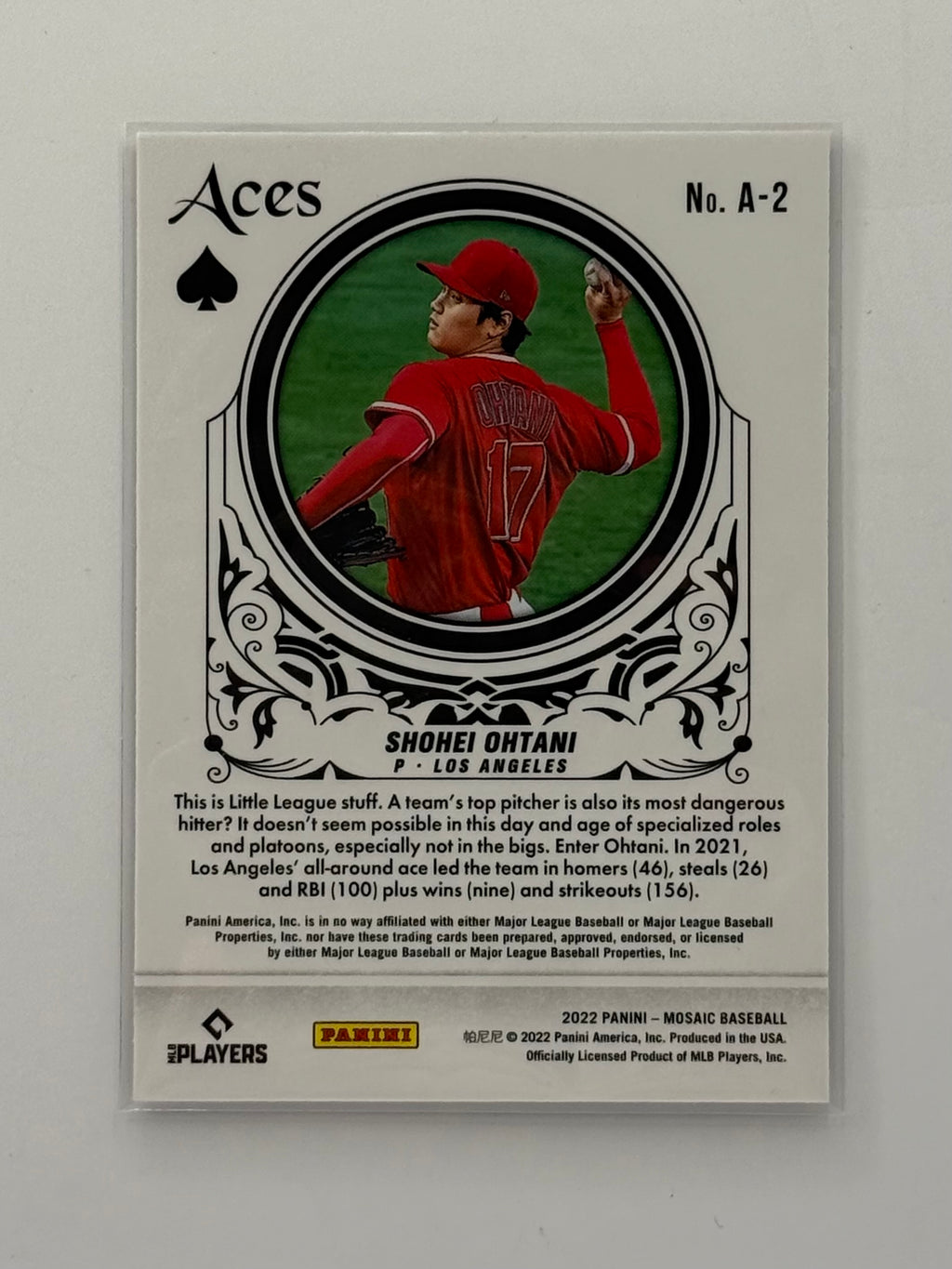 Shohei Ohtani - 2022 Panini Mosaic Aces #A-2