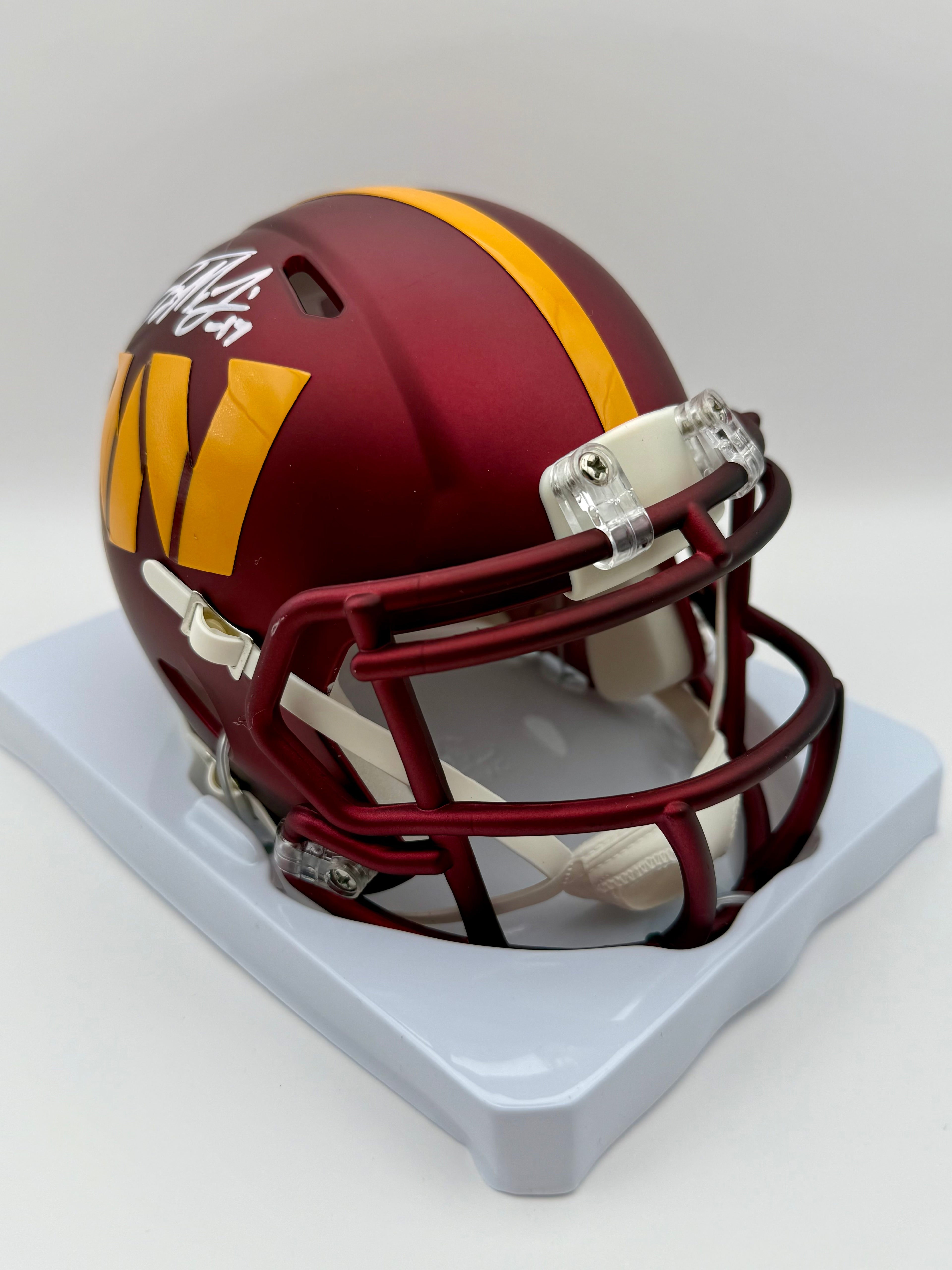 Terry McLaurin - Signed Washington Commanders Mini Football Helmet - (Beckett COA)