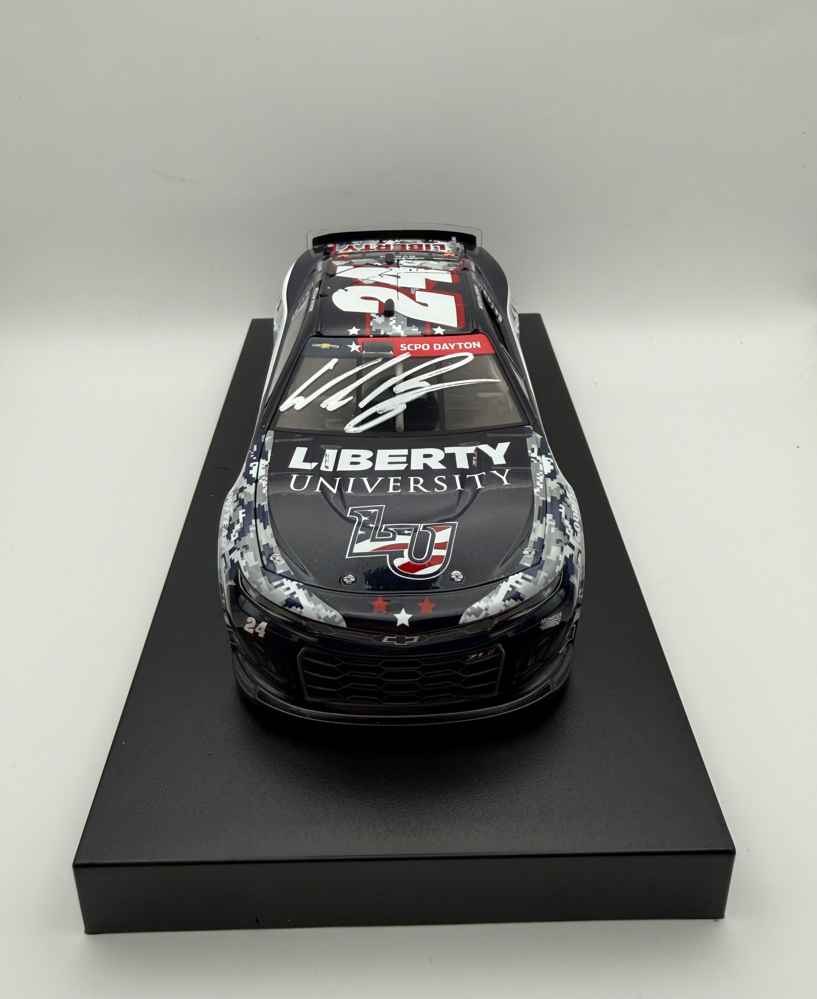 William Byron - Signed 2023 Camaro ZL1 Liberty U. Patriotic 1:24 Diecast Car - Pristine COA
