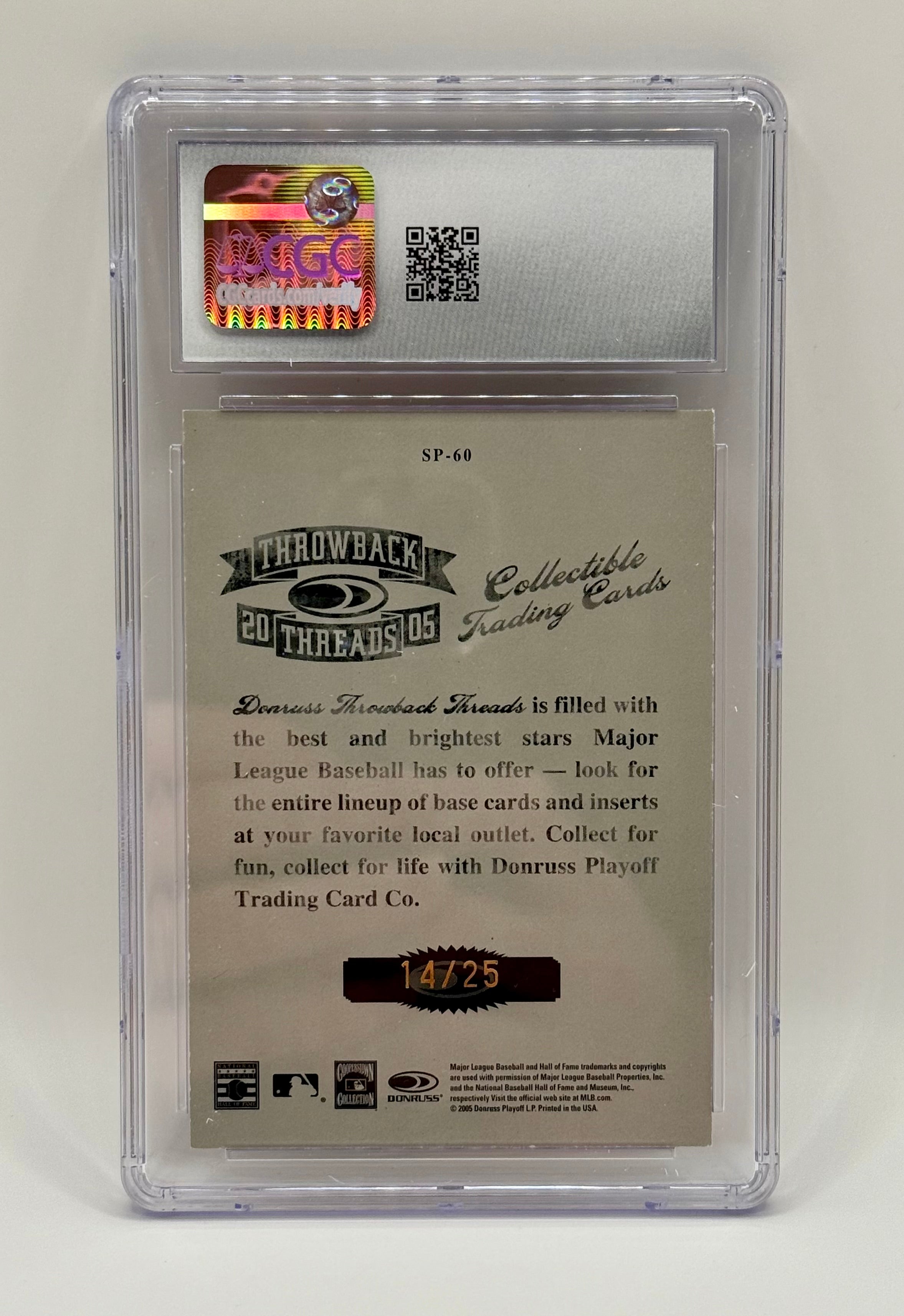 Nolan Ryan - 2005 Donruss Studio Portrait Sepia #SP-60 - CGC 9 MINT