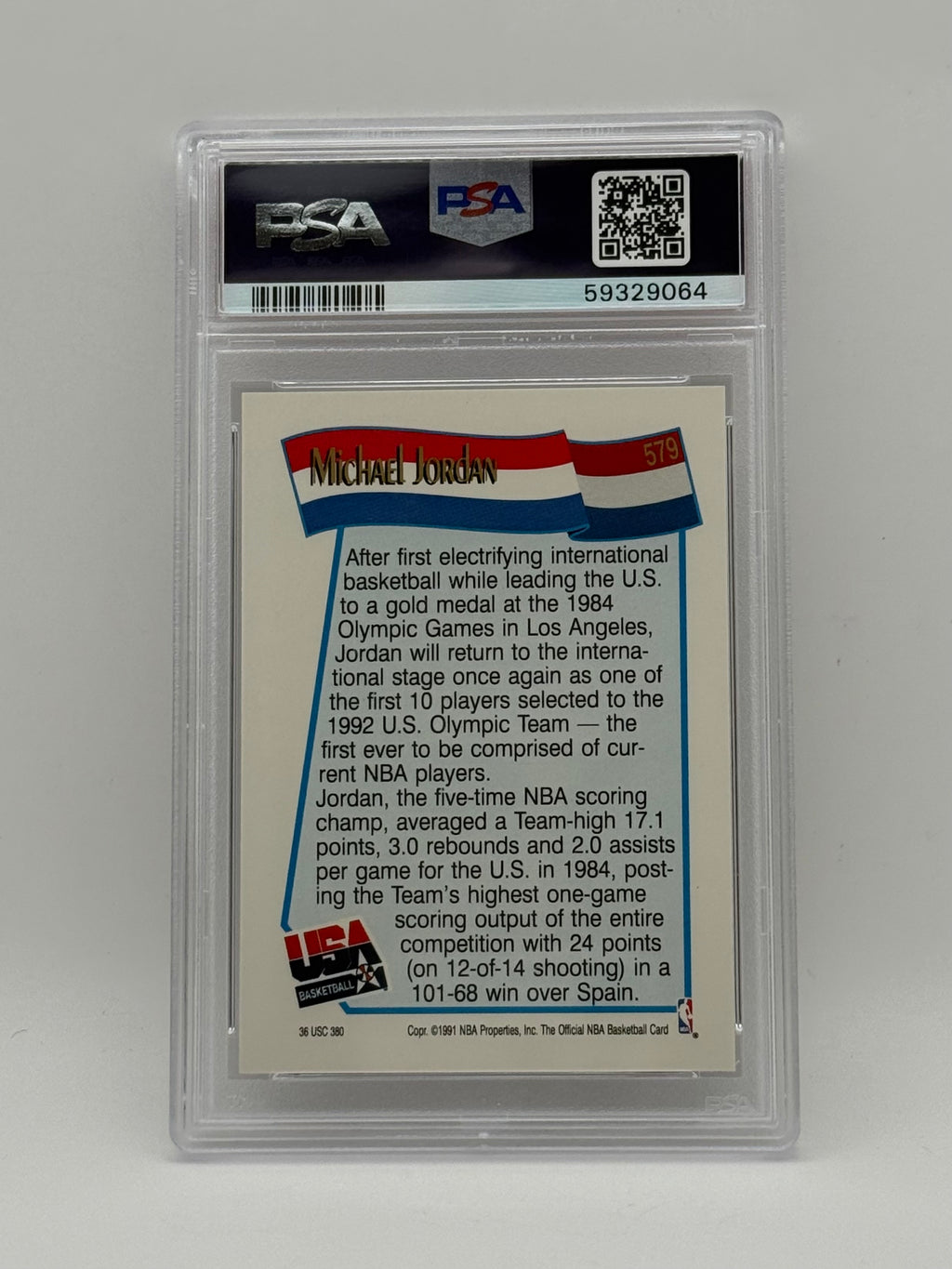 Michael Jordan - 1991 Hoops #279 - PSA GEM-MT 10