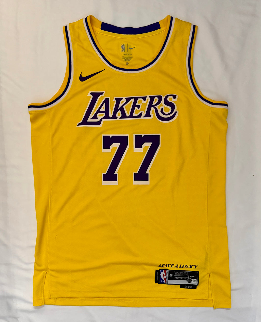 Luka Doncic-  Signed Authentic LA Lakers Swingman Jersey - Beckett COA