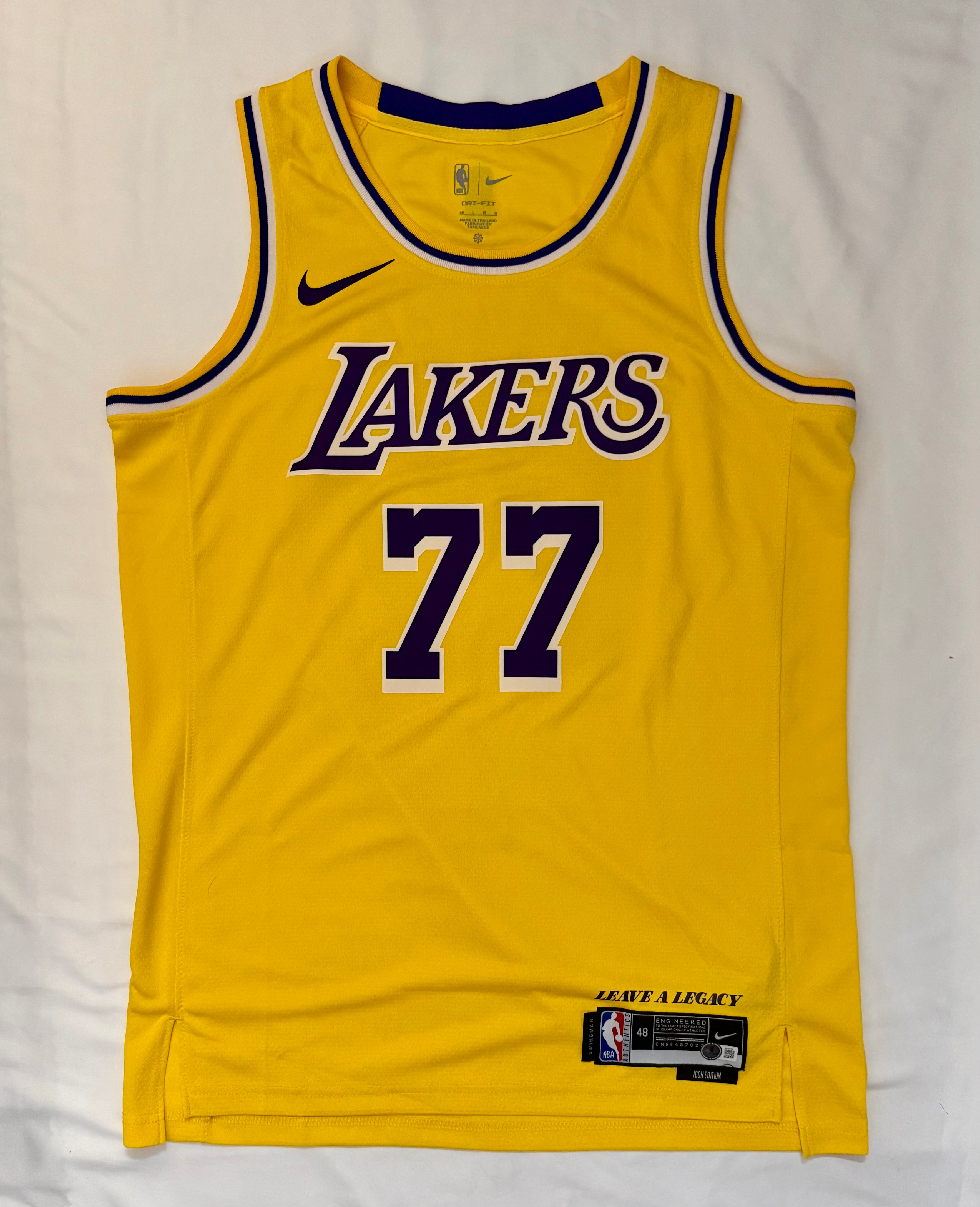 Luka Doncic-  Signed Authentic LA Lakers Swingman Jersey - Beckett COA