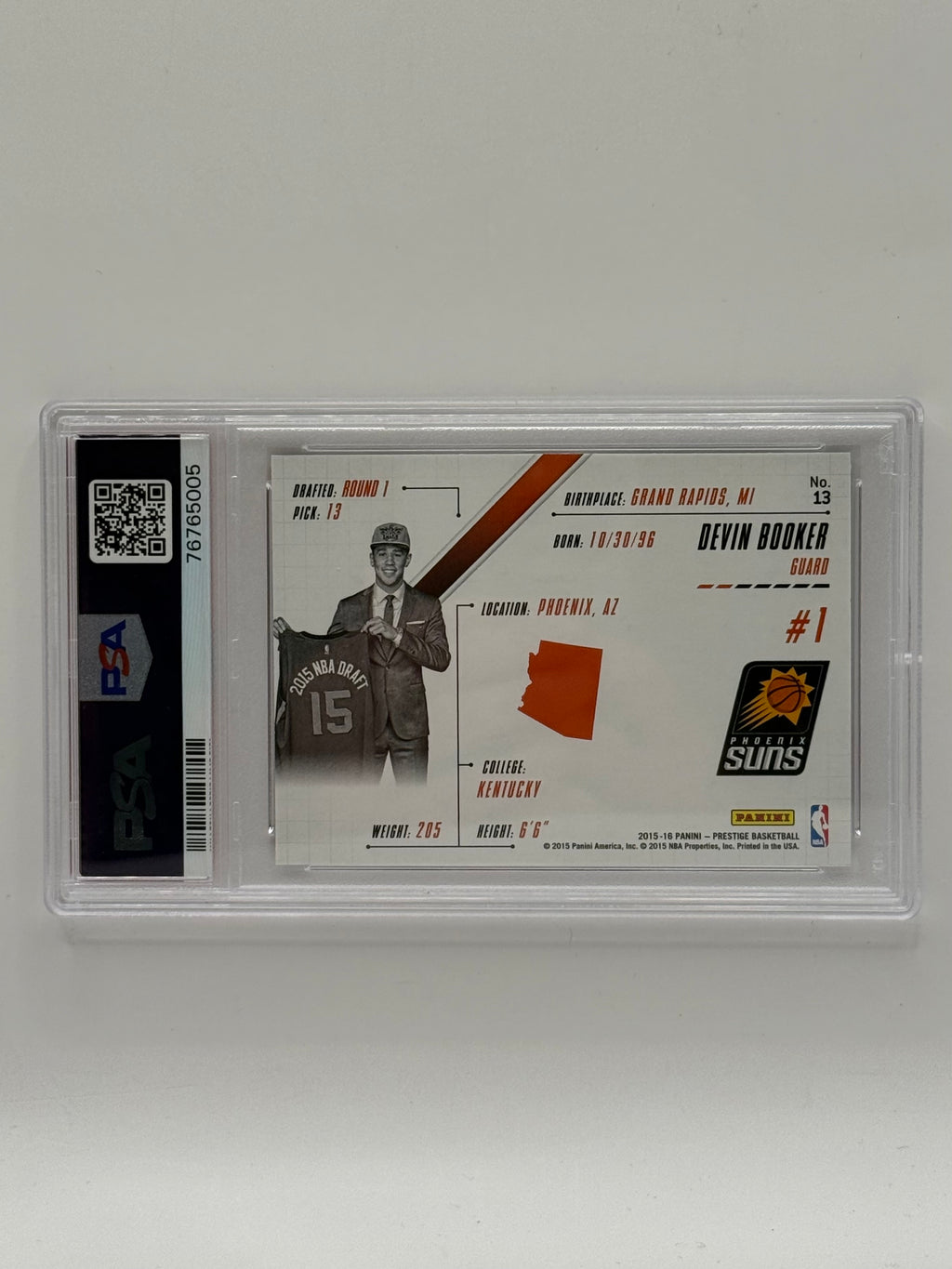 Devin Booker - 2015 Panini Prestigious Picks #13 - PSA 10