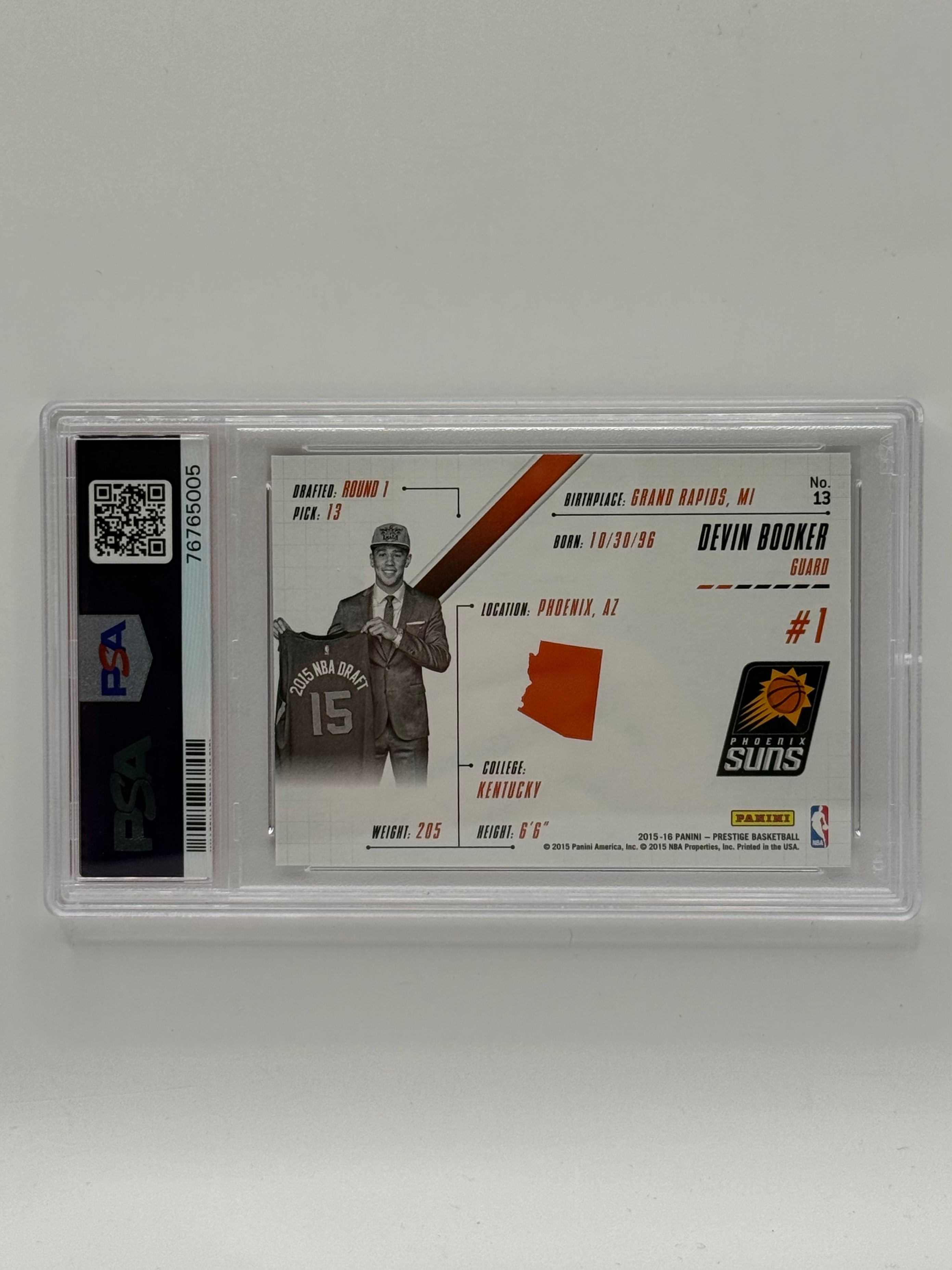 Devin Booker - 2015 Panini Prestigious Picks #13 - PSA 10